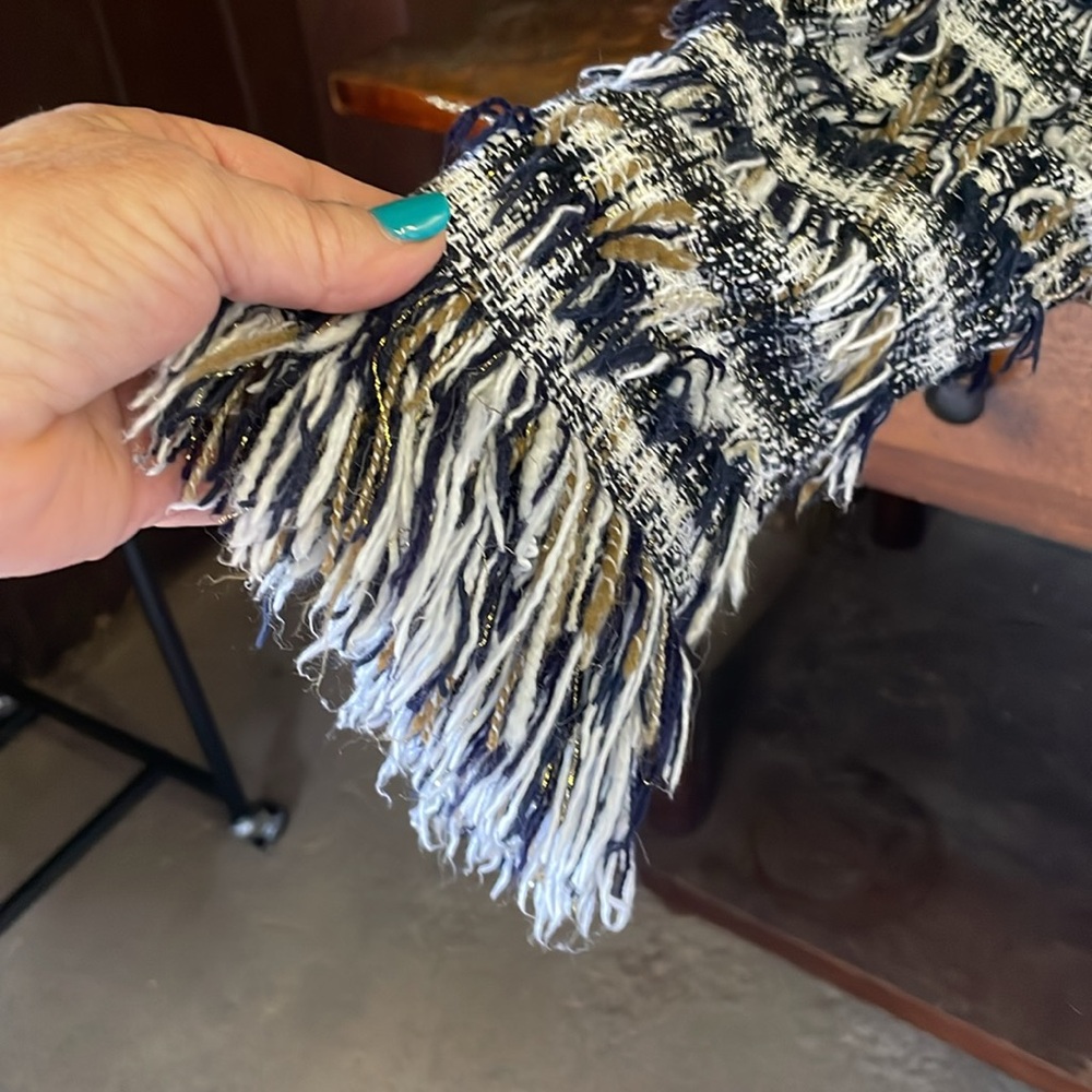 Zara Basic Fringe Long Cardigan Jacket - Picture 4 of 5